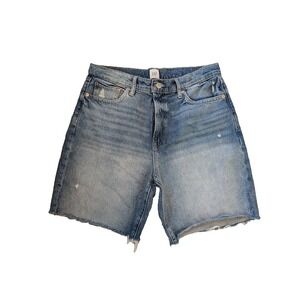 GAP High Rise Loose Bermuda Shorts Women Size 10/30 Comfort Vacation 100% Cotton